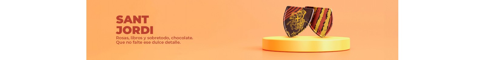 Decoraciones en xocolate para Sant Jordi